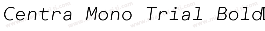 Centra Mono Trial Bold字体转换